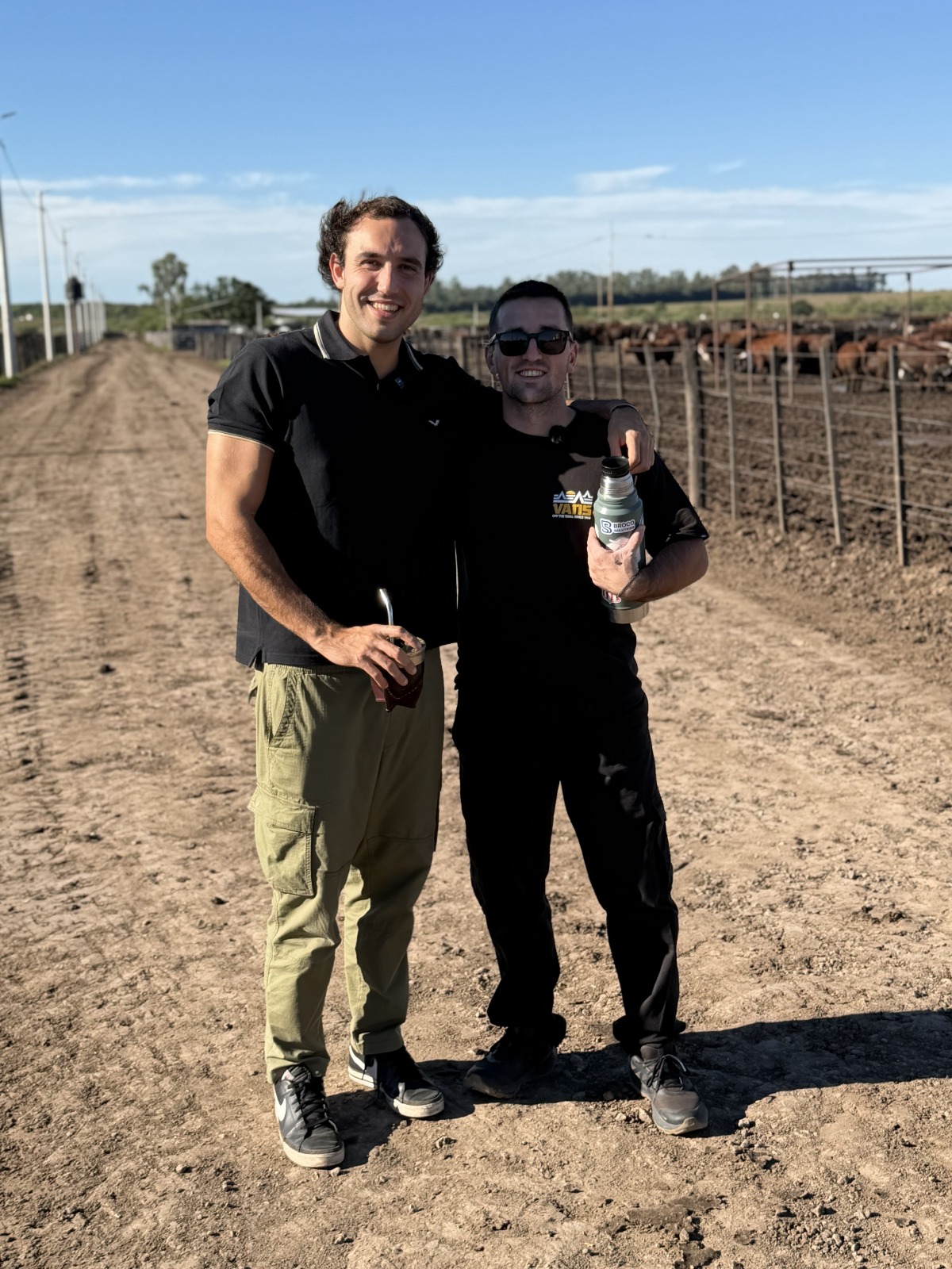 Productores en el campo argentino